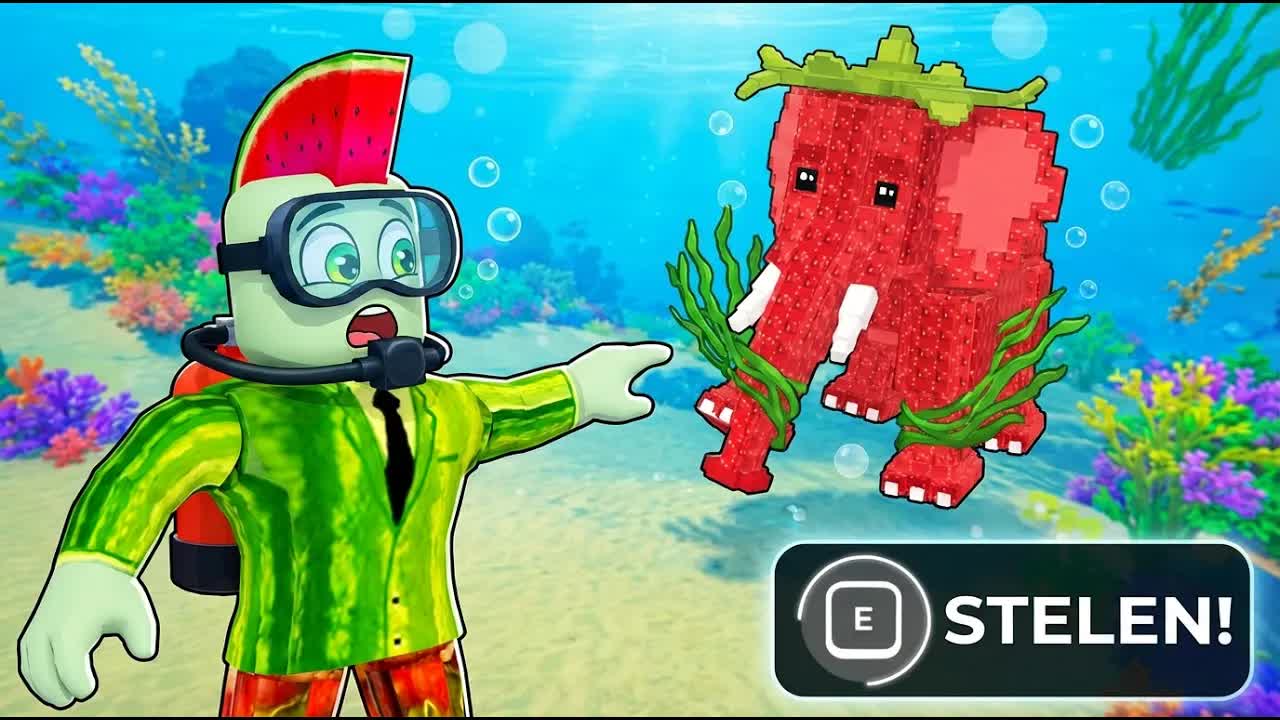 Zwem Naar De Brainrot, Hou Hem! In Roblox