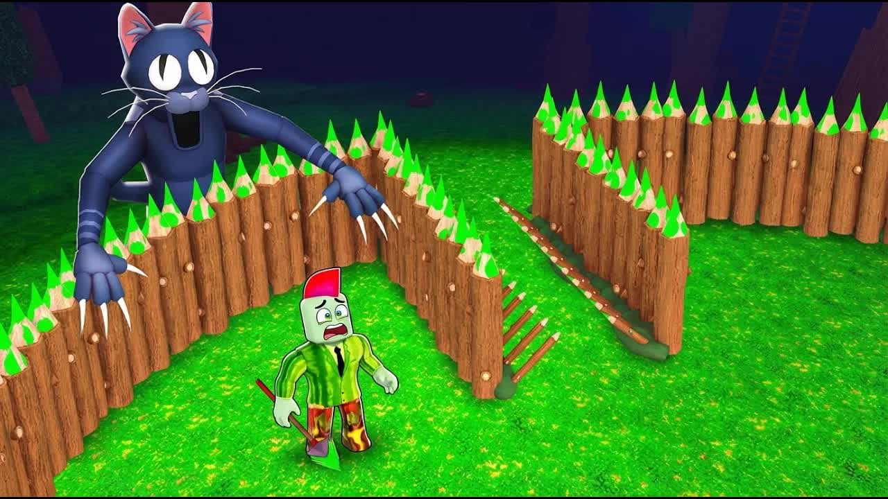 Job Staat Oog In Oog Met Kat In 99 Nachten In Het Bos... In Roblox!