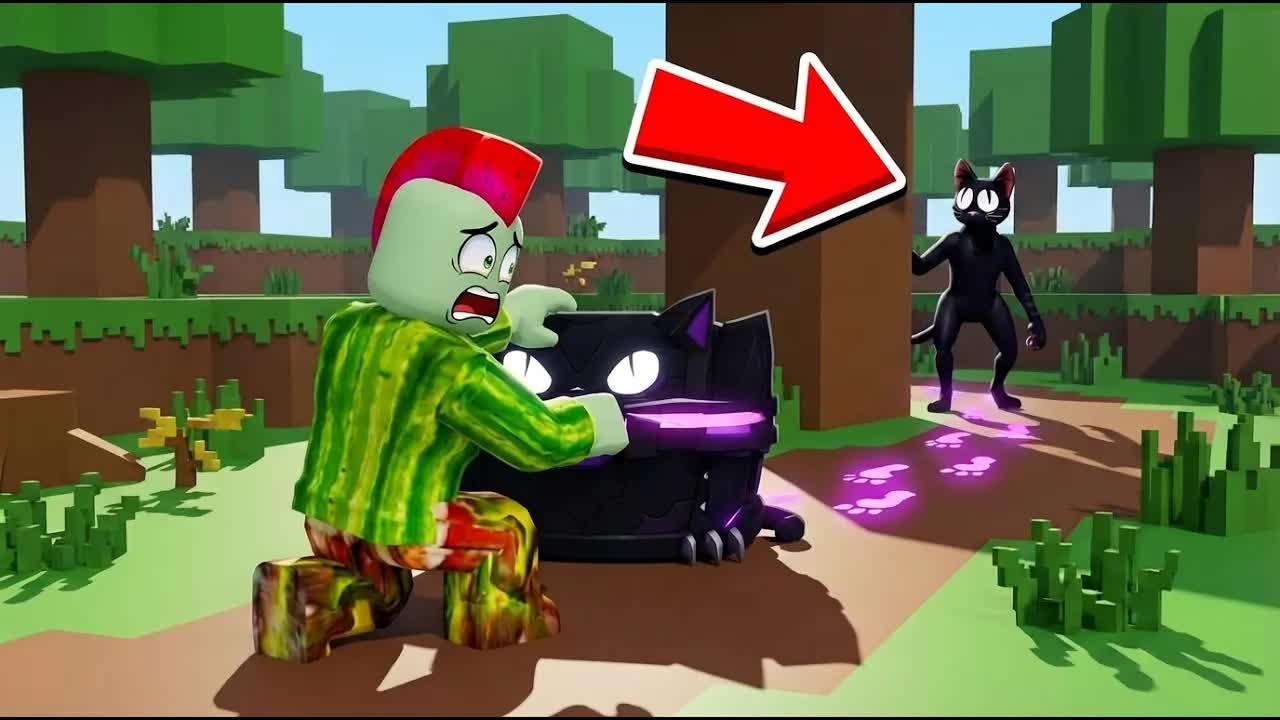 Job Wordt Vrienden Met De Kat In 99 Nachten In Het Bos... In Roblox!