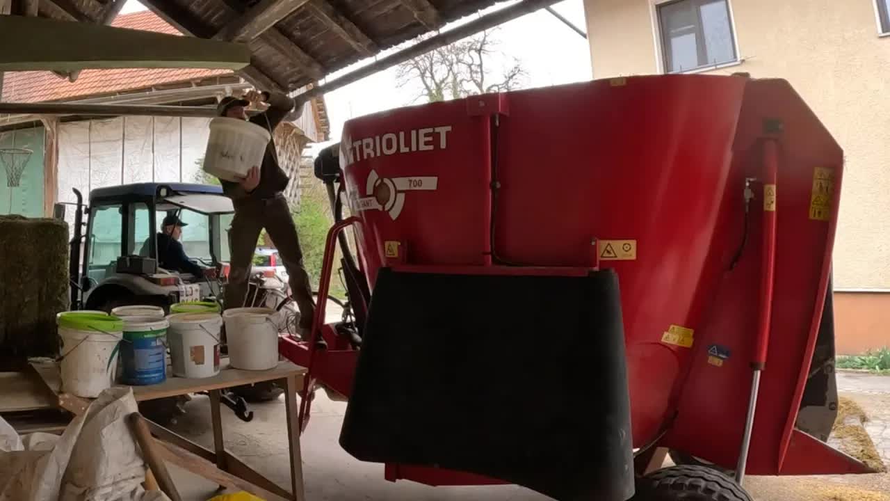 Early Spring Work on a Small Dairy Farm