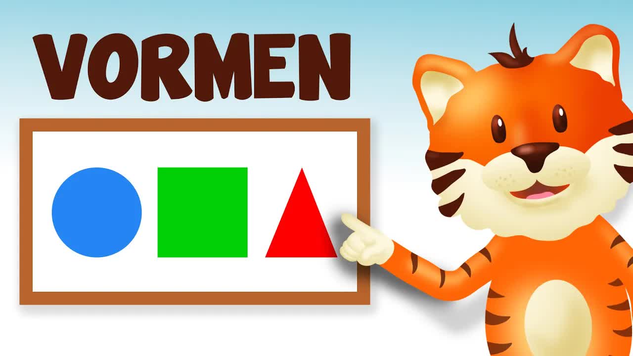 Vormen leren Nederlands 🟢🔺🟦🔶 Vormen oefenen voor peuters en kleuters