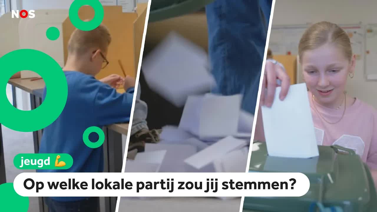Kinderen stemmen voor hun gemeente: 'Belangrijk dat er huizen zijn'