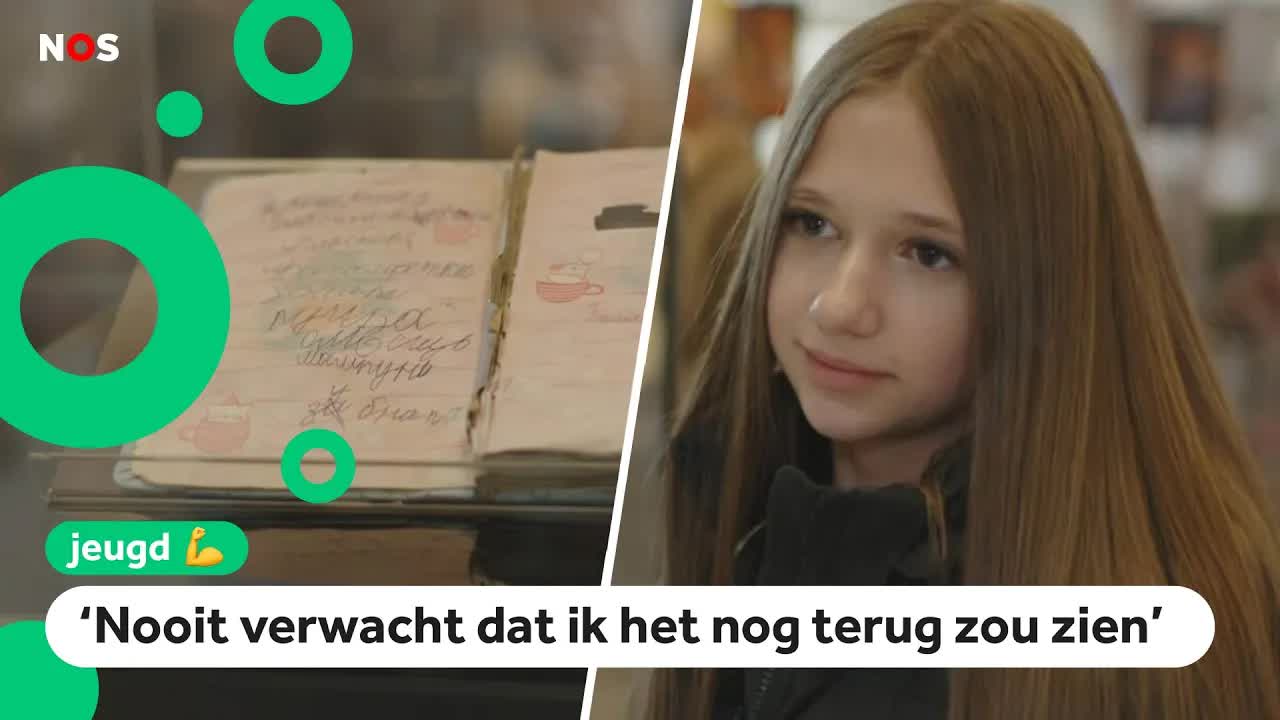 Polina uit Oekraïne verloor haar dagboek, nu ligt het in een museum