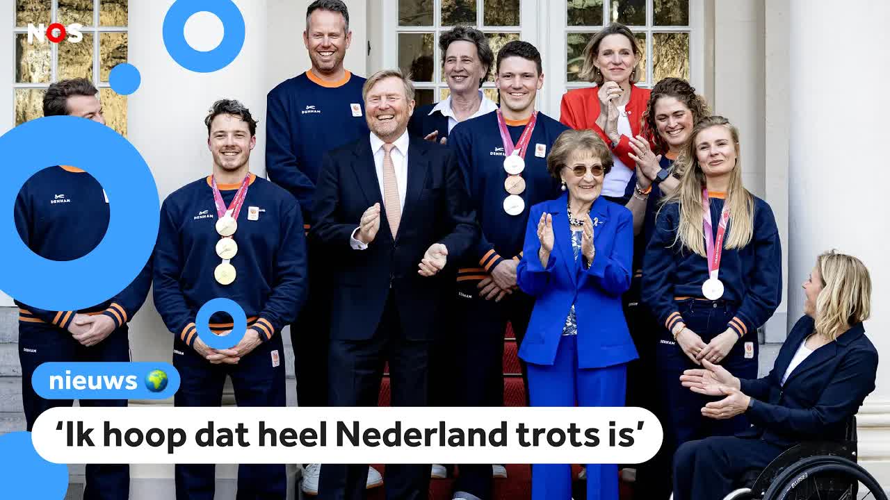 Paralympiërs weer terug in Nederland en op bezoek bij de koning