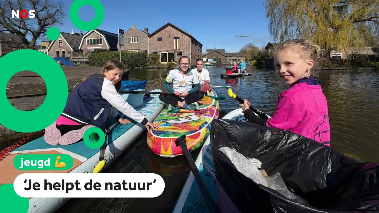 Opschoondag: Kinderen maken suppend schoon