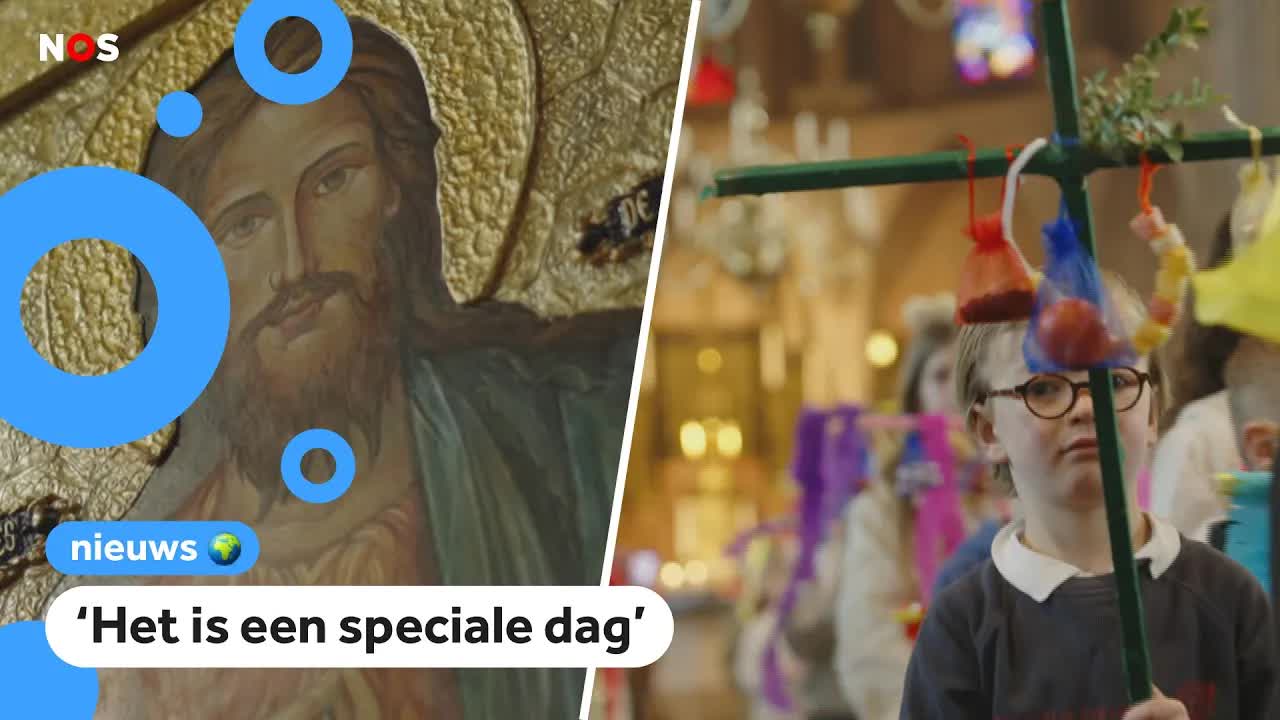 Katholieken herdenken Jezus tijdens Palmpasen