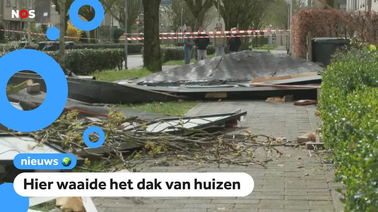 Schade door harde wind en hagelbuien