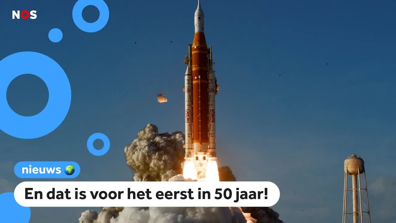 Vier astronauten onderweg naar de maan