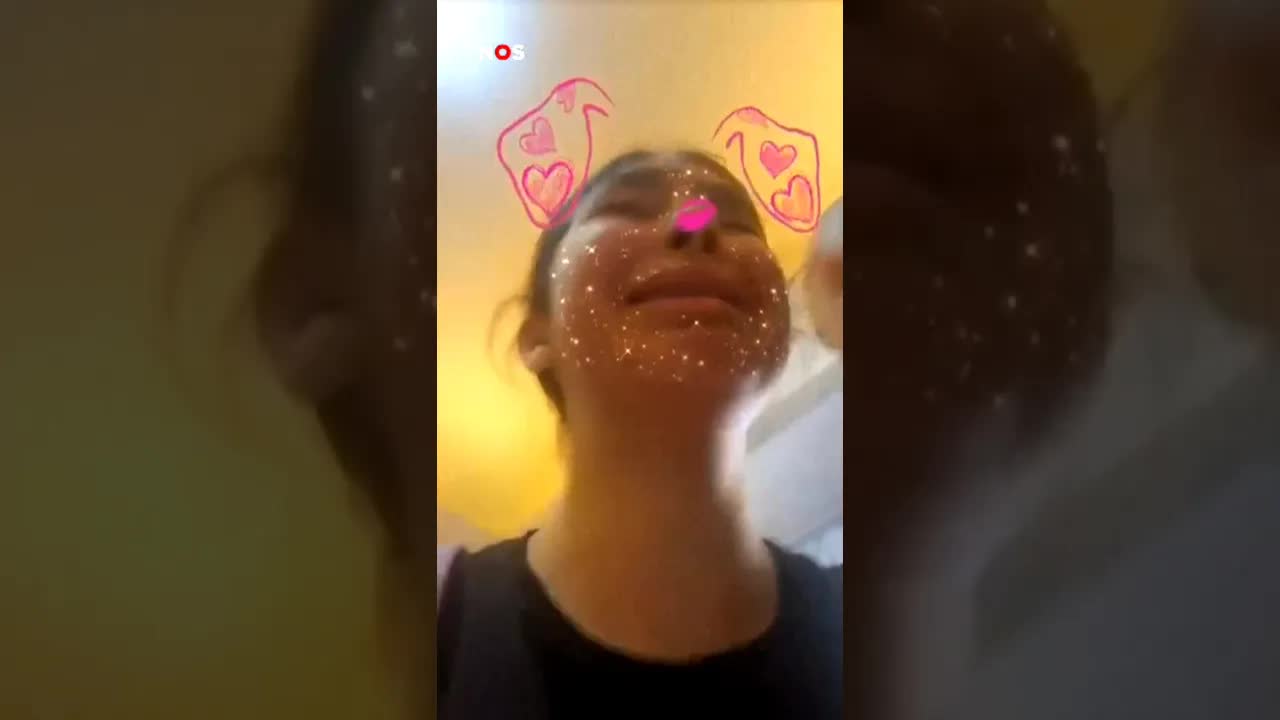 Naya schrikt van Israëlische aanval terwijl ze Snapchat-video opneemt