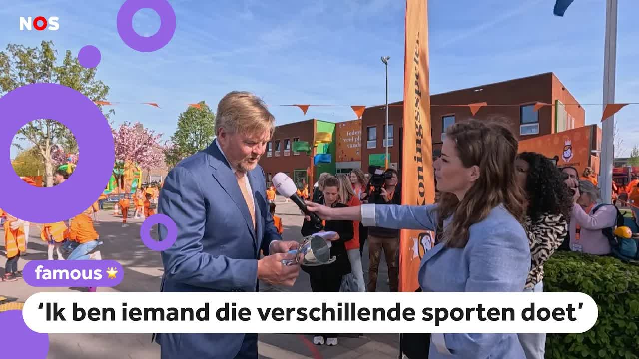Koning Willem-Alexander tijdens Koningsspelen: 'Ik heb niet heel veel prijzen gewonnen'