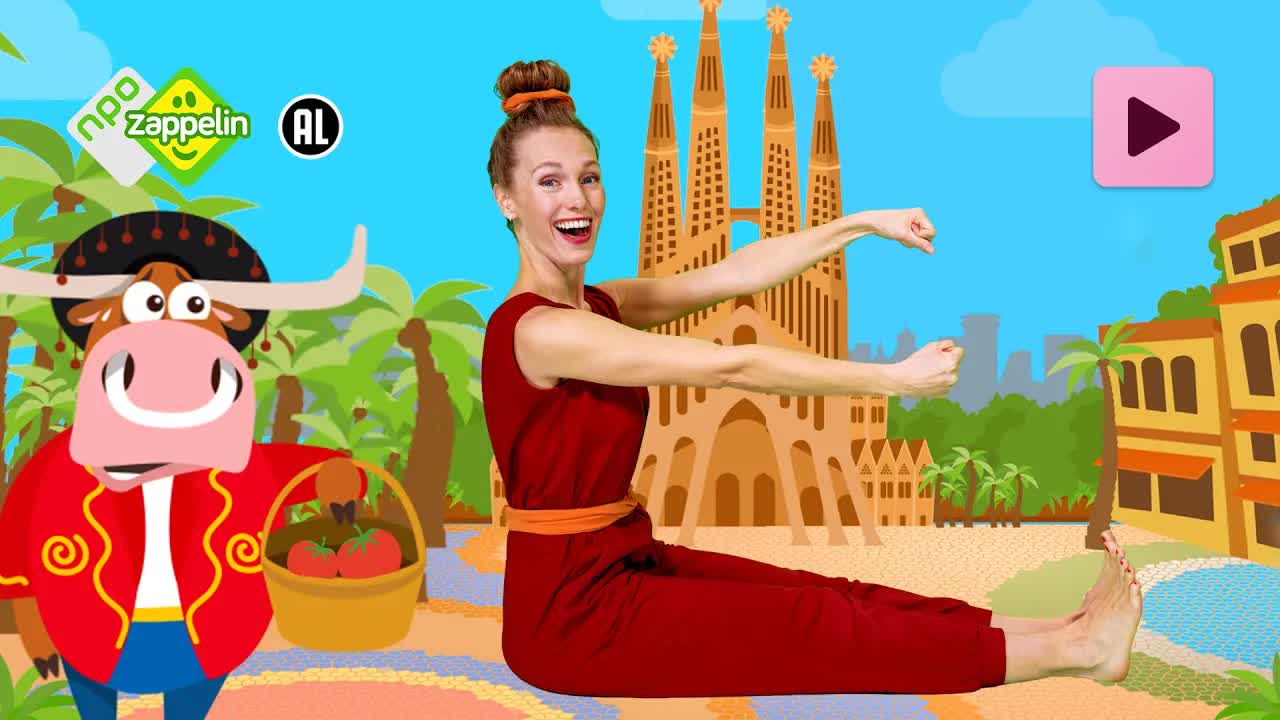 KINDERYOGA: LEKKER OP REIS DOOR SPANJE  | Yoga mee met Roos | NPO Zappelin