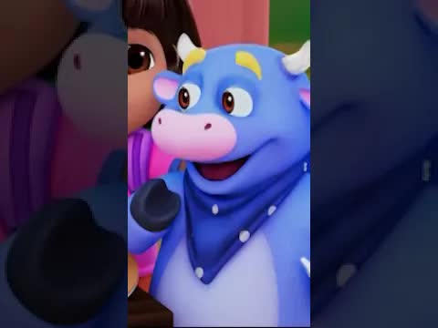 Dora, Boots en Bennie maken een taart! Die ziet er lekker uit 🎂 #dora #taart