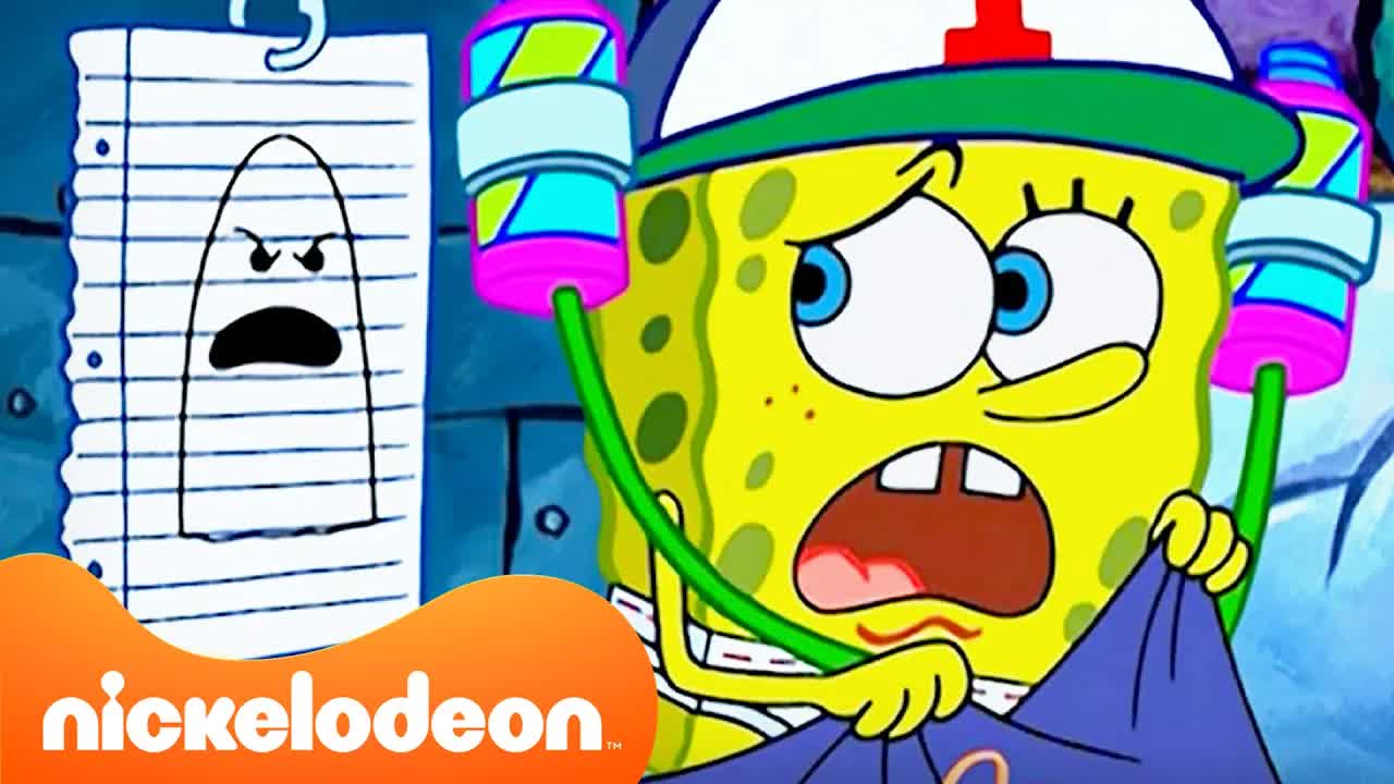 SpongeBob | 60 minuten nachtelijke fratsen van SpongeBob in Bikinibroek! 👀 | Nickelodeon Nederlands