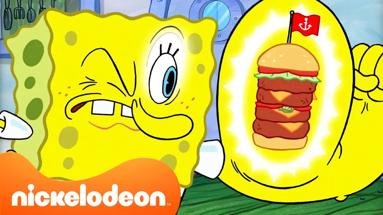 SpongeBob | De Raarste Krabburger‑Momenten van SpongeBob! 🍔 | 10 Minuten | Nickelodeon Nederlands
