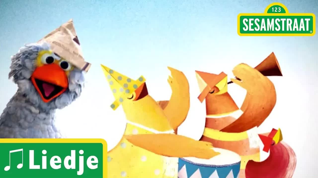 Hoedje van papier - Kinderliedje - Sesamstraat