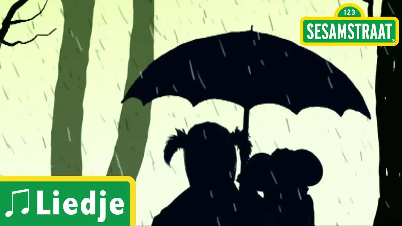Onder moeders paraplu - Kinderliedje - Sesamstraat