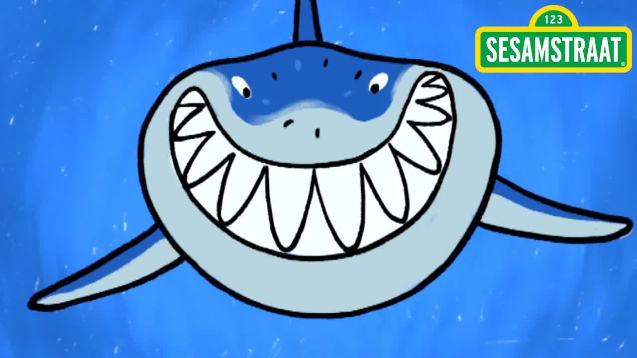 Haai - Animatie - Sesamstraat