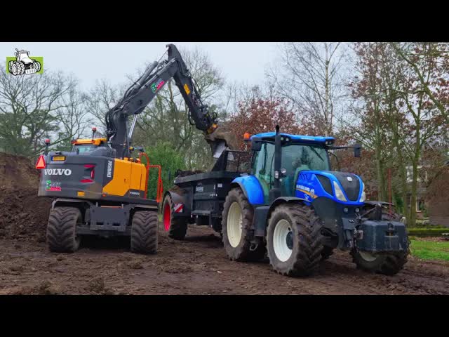 Demo klei op zand strooien op De Marke