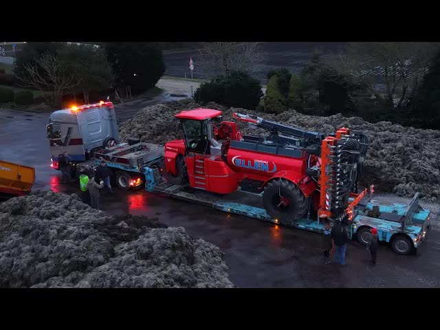 Nieuwe Vervaet sleepslang Trike met Schouten bemester voor Loonbedrijf Ellen uit Klazienaveen