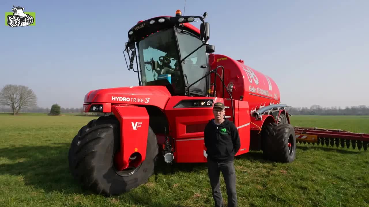 Loonbedrijf Te Bokkel Aalten met de nieuwe Vervaet-vijfwieler
