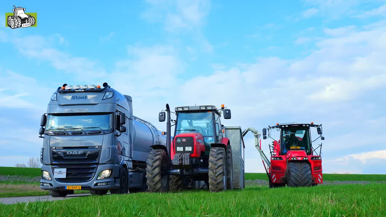 Grasland bemesten met de Vervaet van Loonbedrijf Sloot BV