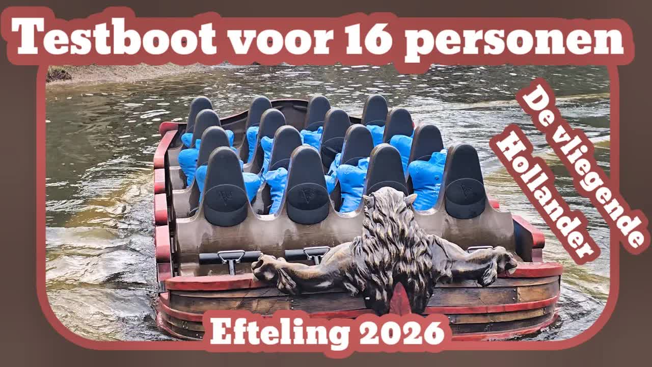16 persoons testboot - vliegende Hollander [Efteling 2026]