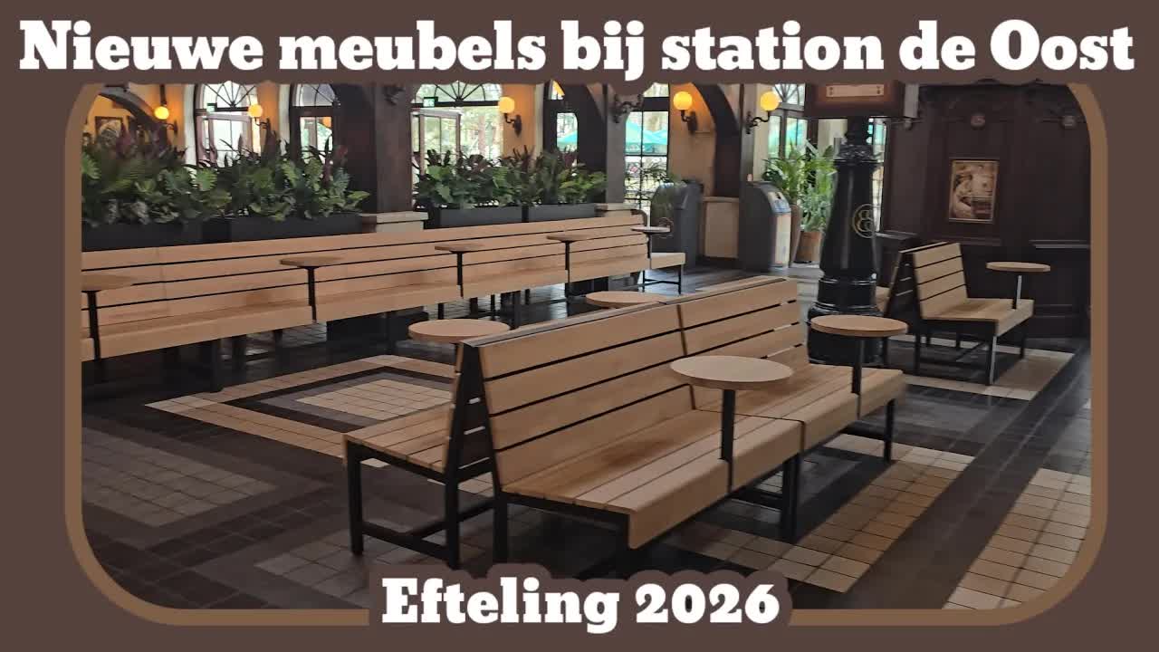 Nieuwe meubels bij station de Oost [Efteling 2026]