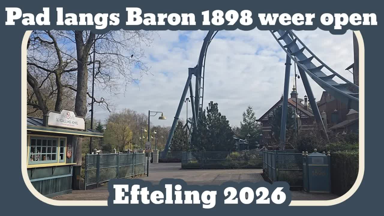 Pad langs Baron 1898 weer open [Efteling 2026]