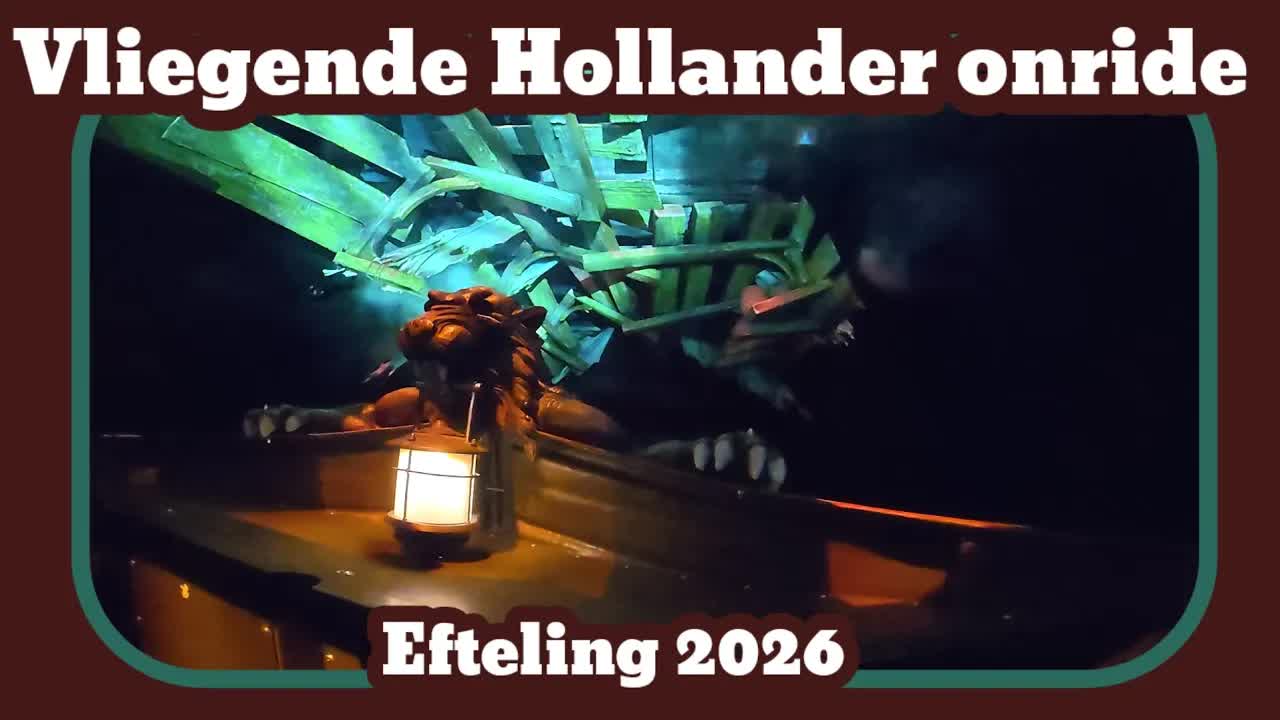 Vliegende Hollander wachtrij + onride [Efteling 2026]