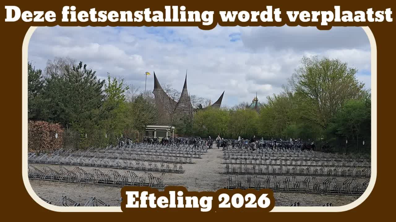 Fietsenstalling van de Efteling 2026