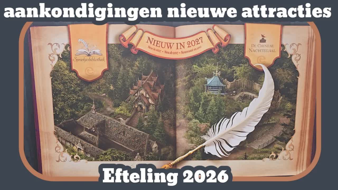 Aankondigingen nieuwe attracties [Efteling 2026]