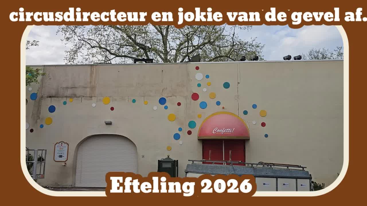 Circusdirecteur van de gevel af [Efteling 2026]